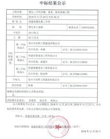 德化二中科學(xué)樓 食堂 宿舍修繕工程中標(biāo)結(jié)果公示