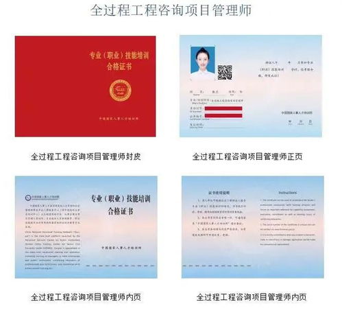 人社部職業 全過程工程咨詢師 項目管理師